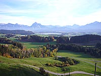 Ferienwohnung Hopferau - Urlaubsblick